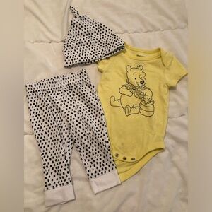 3-6m Winnie the Pooh 3pc outfit
